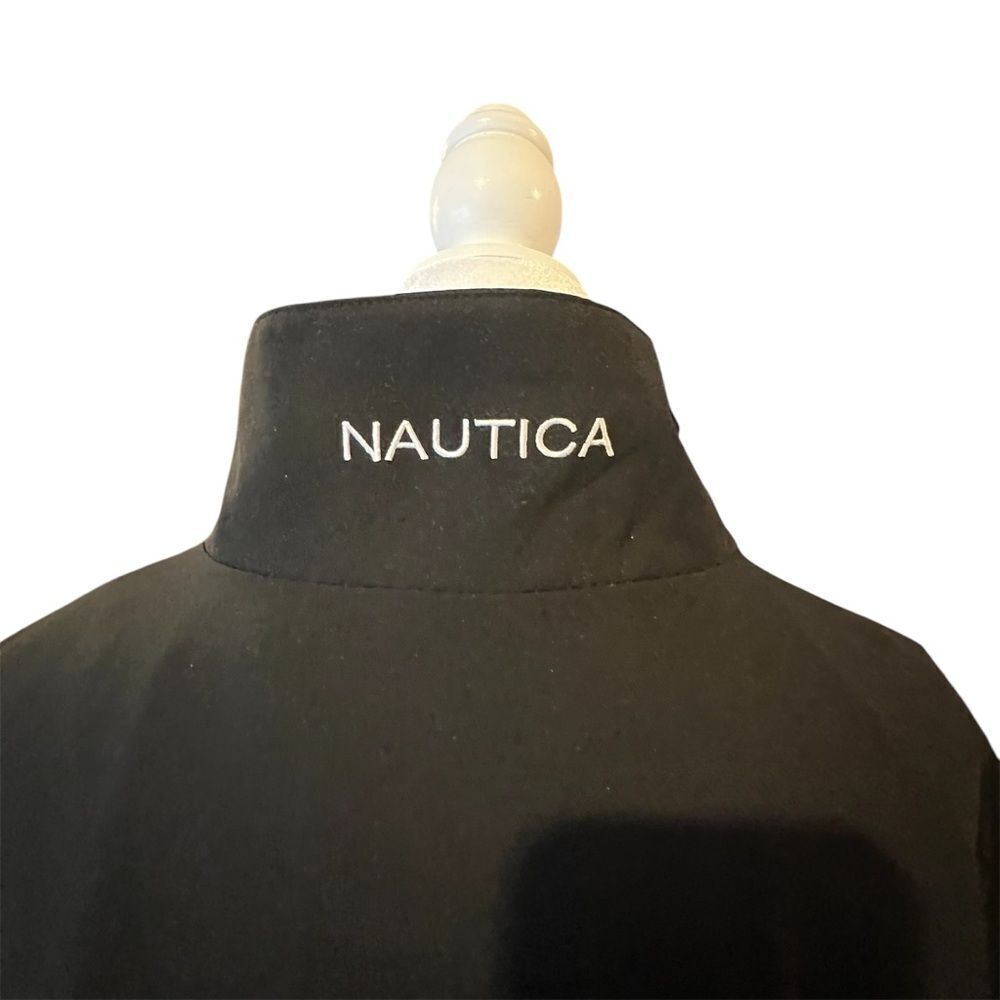 NWOT Nautica men's 3x Microfiber Light Weight Zip Up Pocket Casual jacket black - Picture 4 of 11